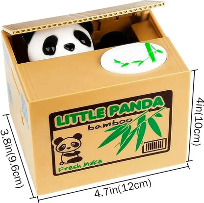 Alcancia Panda Roba Monedas